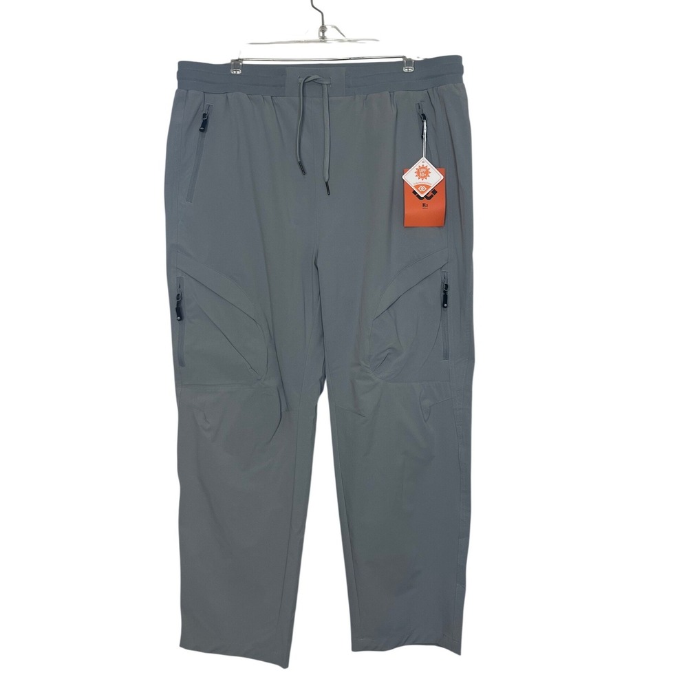 MoFiz Cargo Pants Mens 2XL Gray Hiking Outdoor UPF 50+ Sun Protection Casual